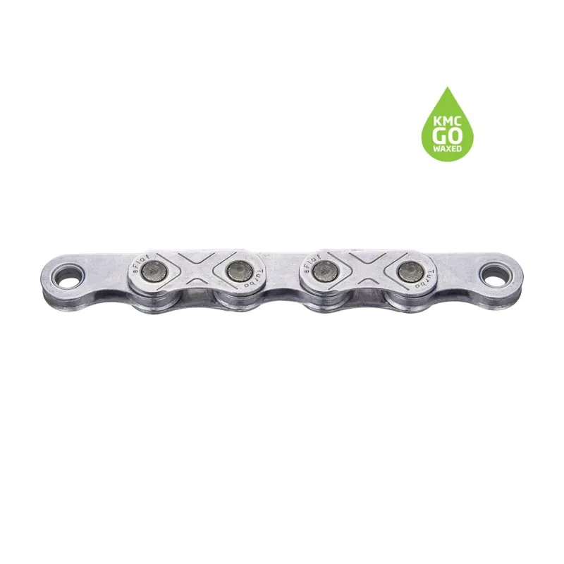 KMC eFlat EPT E-Bike Kæde - WAXED 12-/13-Speed - 136 Links silver | Nedsat pris